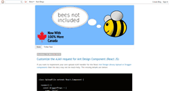 Desktop Screenshot of beesnotincluded.com