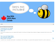 Tablet Screenshot of beesnotincluded.com